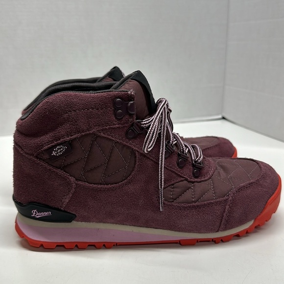 Danner x Free People Movement Jag Boots Quilted Lace Up Ankle Boot Purple Size 8 - Picture 3 of 10